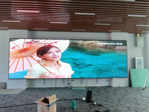 肃北P1.53led小间距屏安装案例